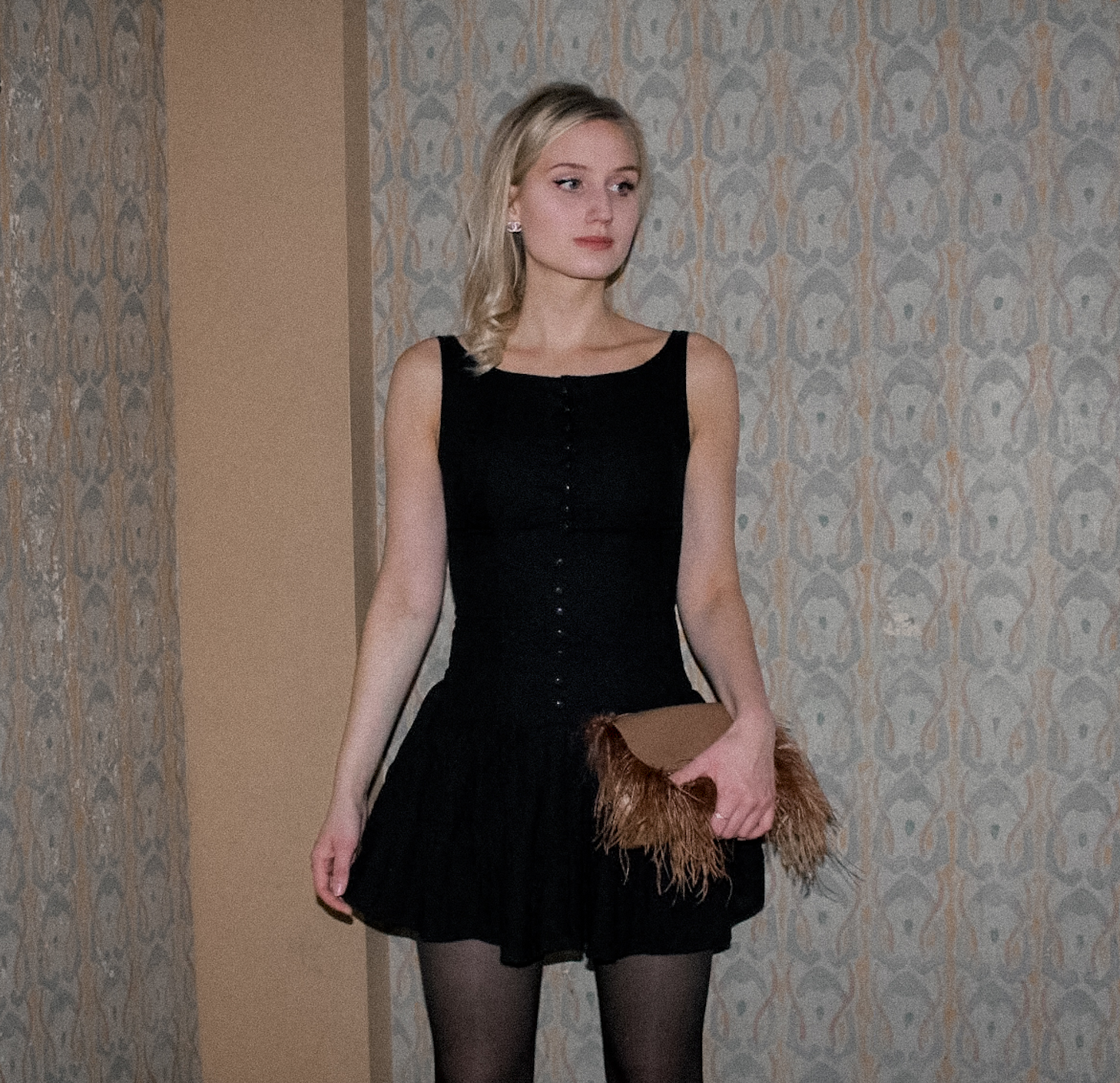 Sigrid Black Cotton Dress