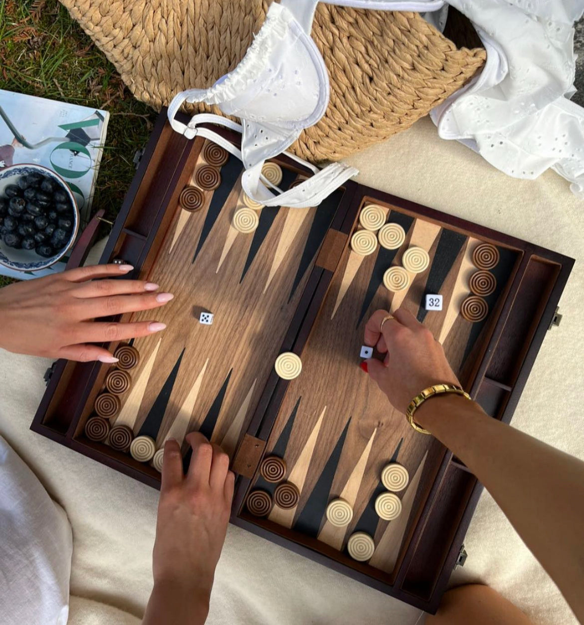 Liliane Frill Bikini Top - White