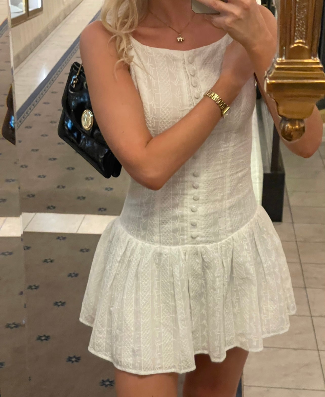 Cannes Dress - White Cotton